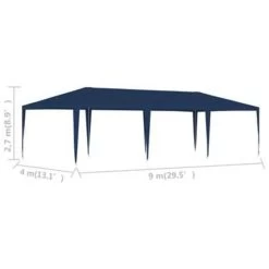 VidaXL Partytent 4x9 M Blauw -Buitenparasol Winkel 08c2a2618e8046958b3764d64d591842