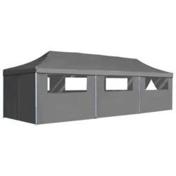 VidaXL Vouwtent Pop-up Met 8 Zijwanden 3x9 M Antraciet