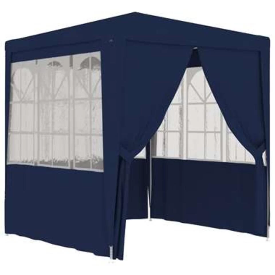 VidaXL Partytent Met Zijwanden Professioneel 90 G/m² 2,5x2,5 M Blauw 3 VidaXL Partytent Met Zijwanden Professioneel 90 G/m² 2,5x2,5 M Blauw