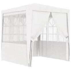VidaXL Partytent Met Zijwanden Professioneel 90 G/m² 2x2 M Wit