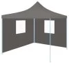 VidaXL Vouwtent Pop-up Met 2 Zijwanden 3x3 M Antraciet -Buitenparasol Winkel 1000001115