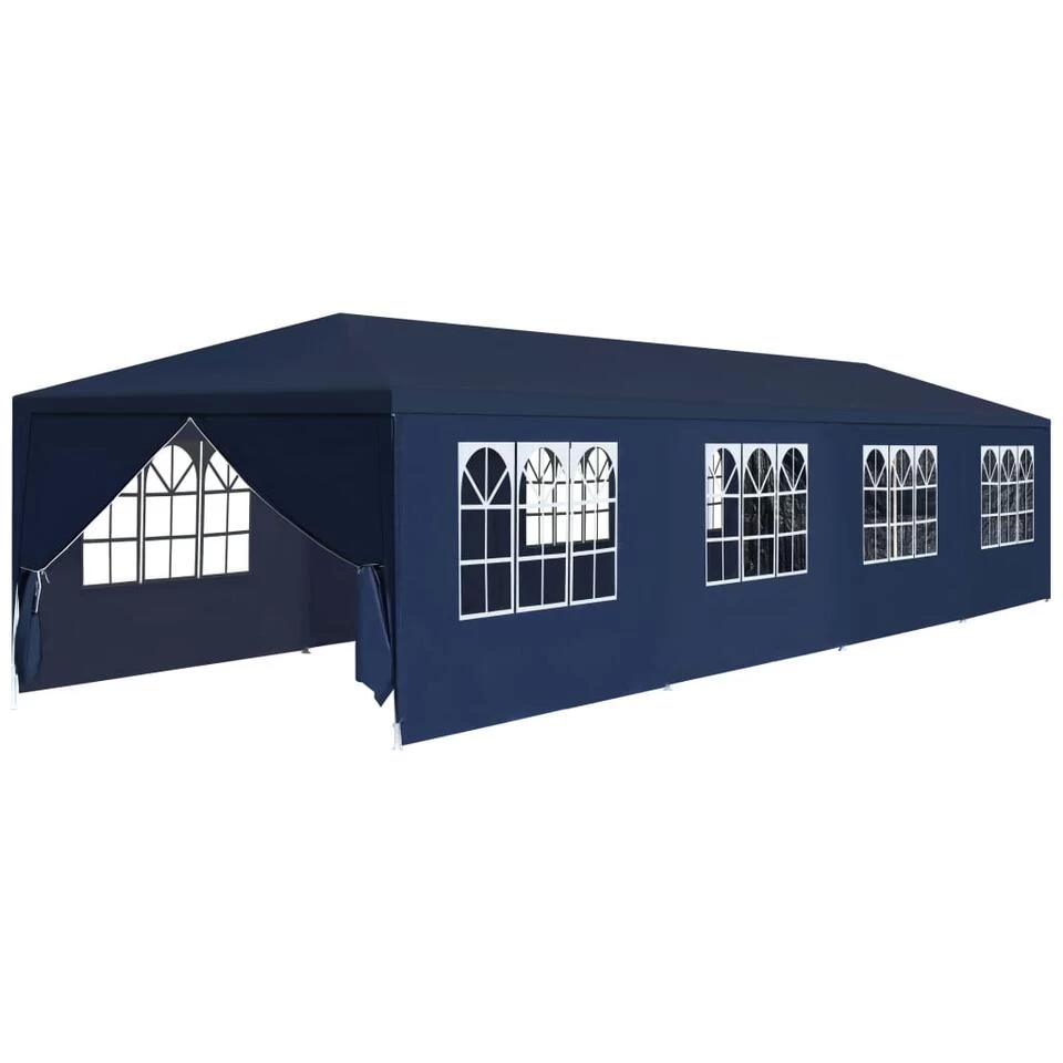 VidaXL Partytent 3x12 M Blauw 3 VidaXL Partytent 3x12 M Blauw