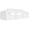 VidaXL Partytent Pop-up Met 8 Zijwanden 3x9 M Wit -Buitenparasol Winkel 1000001149