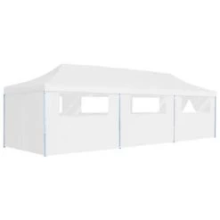 VidaXL Partytent Pop-up Met 8 Zijwanden 3x9 M Wit