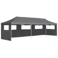 VidaXL Vouwtent Pop-up Met 5 Zijwanden 3x9 M Antraciet