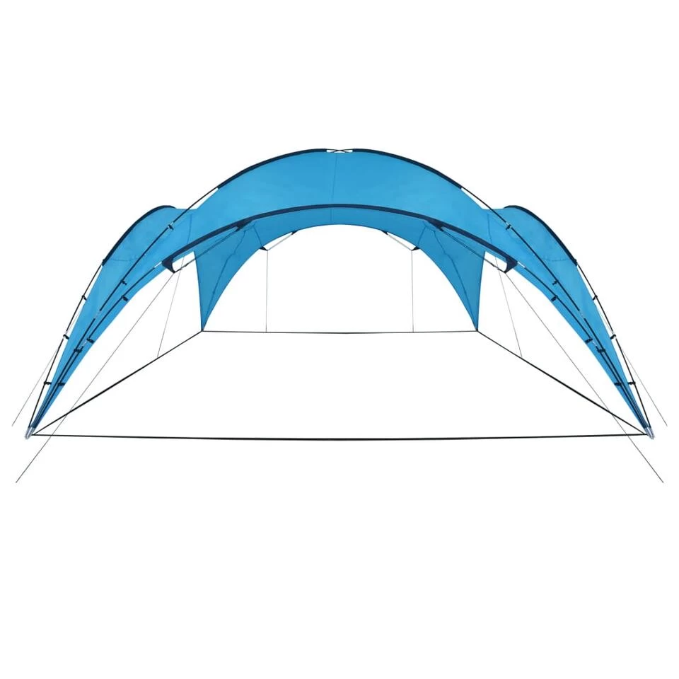 VidaXL Partytent Boog 450x450x265 Cm Lichtblauw 3 VidaXL Partytent Boog 450x450x265 Cm Lichtblauw