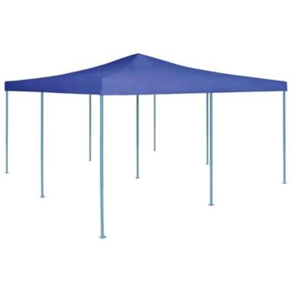 VidaXL Prieel Inklapbaar 5x5 M Blauw 3 VidaXL Prieel Inklapbaar 5x5 M Blauw