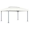 VidaXL Prieel 400x300 Cm Aluminium Crème 2 VidaXL Prieel 400x300 Cm Aluminium Crème -Buitenparasol Winkel 1000001203