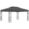 VidaXL Prieel Met Dubbel Dak 3x4 M Antraciet -Buitenparasol Winkel 1000001285