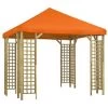 VidaXL Prieel 3x3 M Oranje 1 VidaXL Prieel 3x3 M Oranje -Buitenparasol Winkel 1000001286