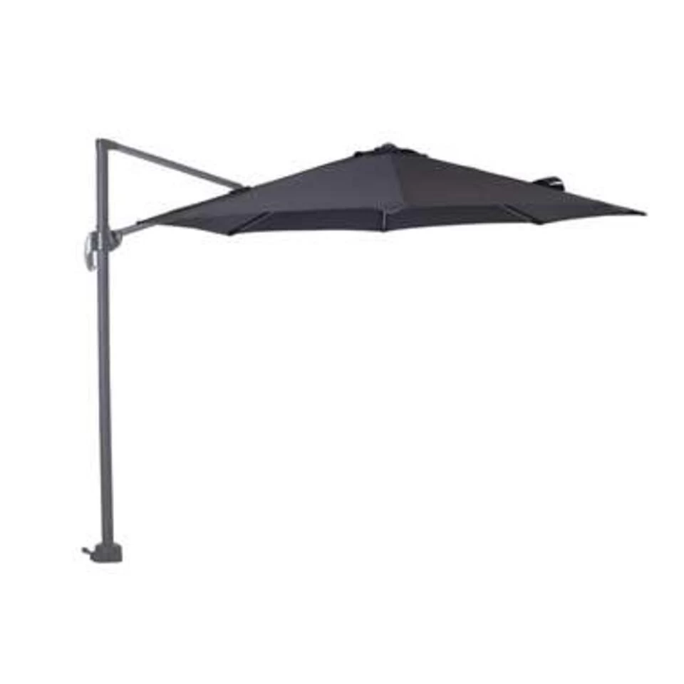Garden Impressions Zweefparasol S Ø300 D. Grey/zwart Met Voet En Hoes 5 Garden Impressions Zweefparasol S Ø300 D. Grey/zwart Met Voet En Hoes - Afbeelding 3