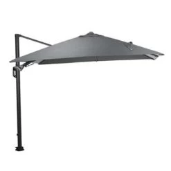Garden Impressions Hawaii Zweefparasol Lumen LED 300x300cm - D. Grijs