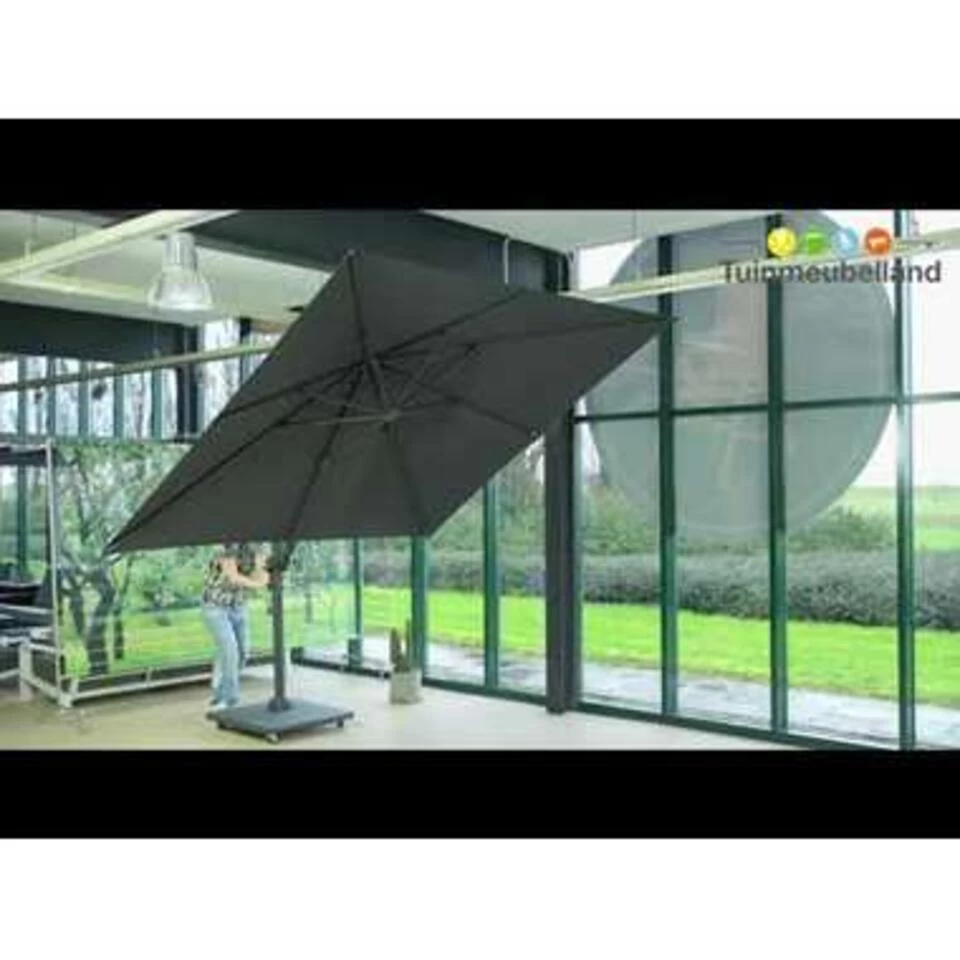 Garden Impressions Hawaii Zweefparasol 300x300 Cm Taupe 6 Garden Impressions Hawaii Zweefparasol 300x300 Cm Taupe - Afbeelding 4