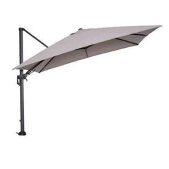 Garden Impressions Zweefparasol 3x3 D. Grijs/zand Met Voet En Hoes -Buitenparasol Winkel 1000003995 0101