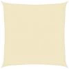 VidaXL Zonnescherm HDPE Vierkant 2x2 M Crème -Buitenparasol Winkel 1000009465