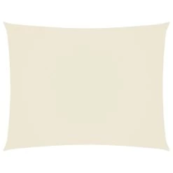 Buitenparasol Winkel 14 VidaXL Zonnescherm Rechthoekig 4x6 M Oxford Stof Crèmekleurig
