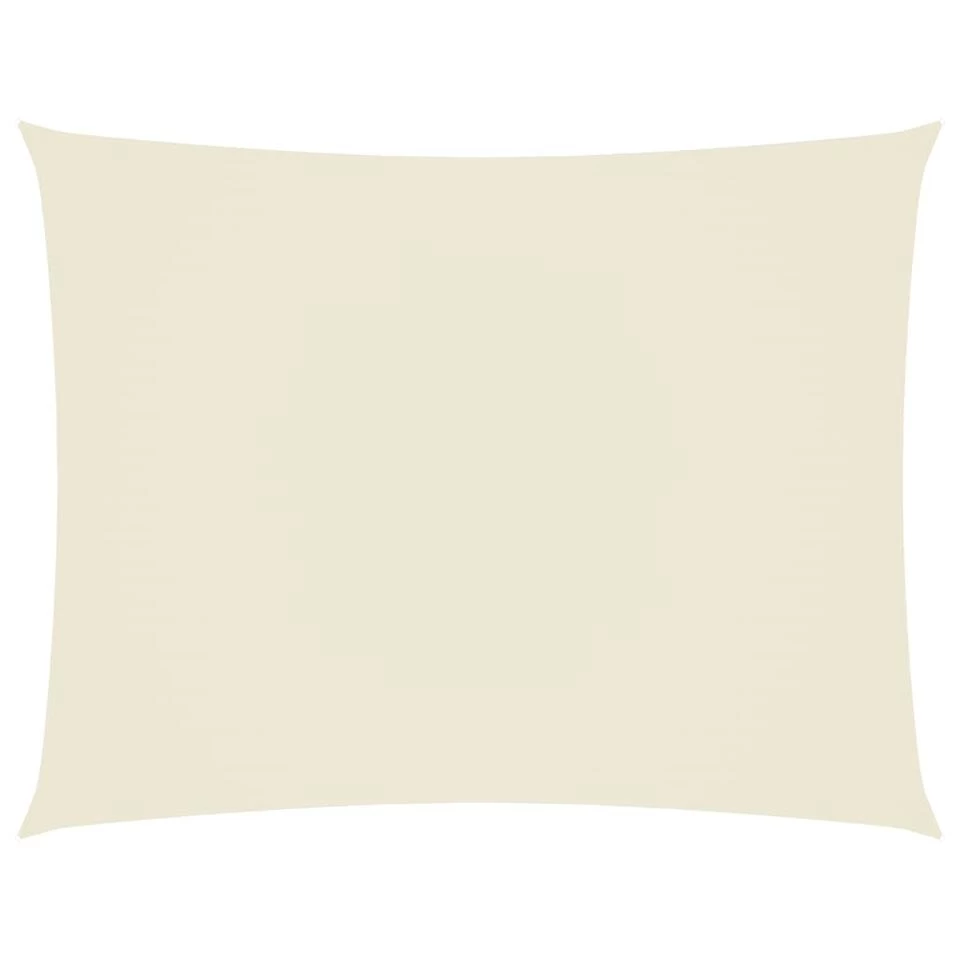 VidaXL Zonnescherm Rechthoekig 4x6 M Oxford Stof Crèmekleurig 3 VidaXL Zonnescherm Rechthoekig 4x6 M Oxford Stof Crèmekleurig