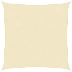 VidaXL Zonnescherm HDPE Crème Vierkant 3,6x3,6 M
