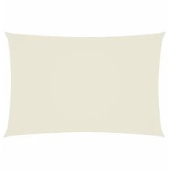Buitenparasol Winkel 12 VidaXL Zonnescherm Rechthoekig 2x4 M Oxford Stof Crèmekleurig