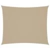 VidaXL Zonnescherm Rechthoekig 4x6 M Oxford Stof Beige -Buitenparasol Winkel 1000009510