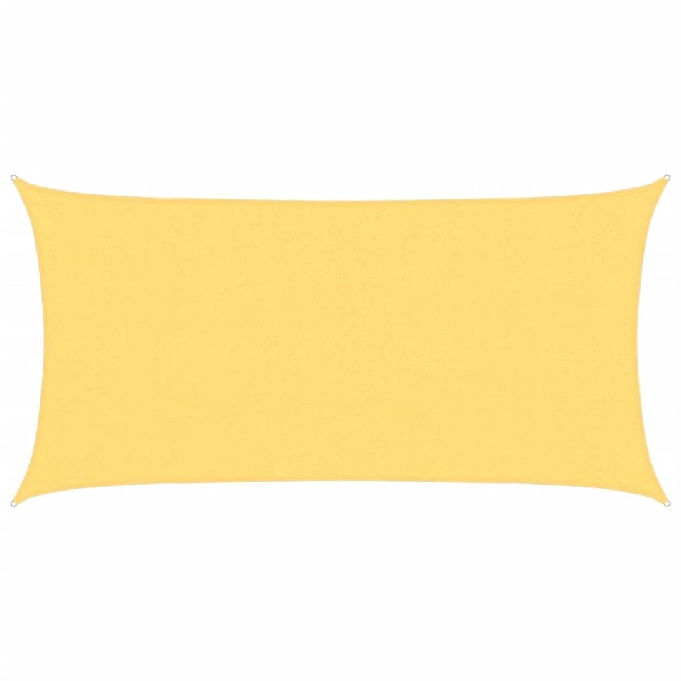 VidaXL Zonnescherm HDPE Rechthoekig 2x4 M Beige 3 VidaXL Zonnescherm HDPE Rechthoekig 2x4 M Beige