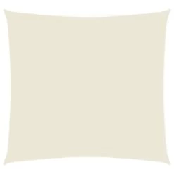 VidaXL Zonnescherm Vierkant 3,6x3,6 M Oxford Stof Crèmekleurig