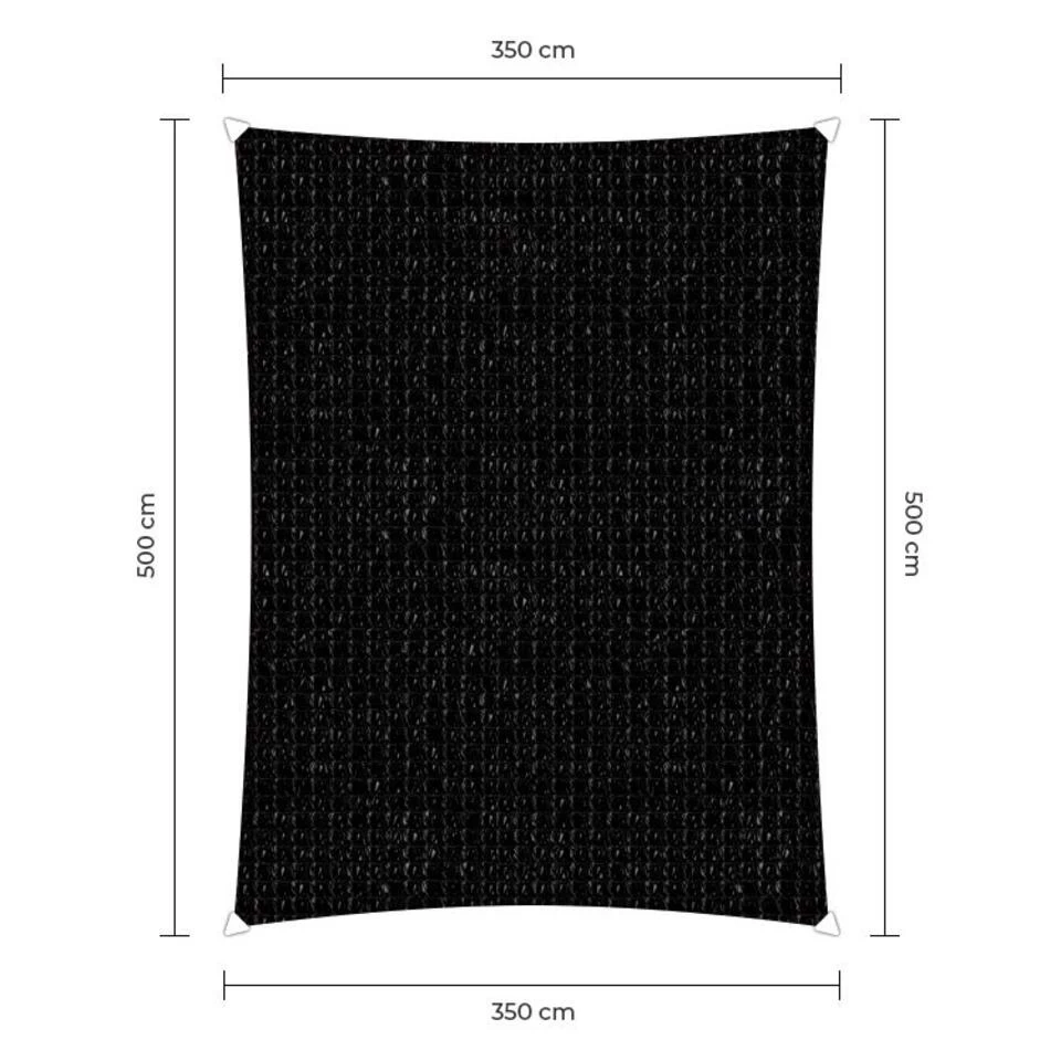 Sunfighters Rechthoek 3,5x5 Zwart 3 Sunfighters Rechthoek 3,5x5 Zwart - Afbeelding 2