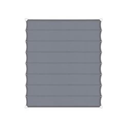 Buitenparasol Winkel 16 Sunfighters Wavesail Waterdicht 2,90x5 Grijs