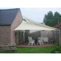 Sunfighters Wavesail Waterdicht 2,90x4 Taupe -Buitenparasol Winkel 1000013760 0110