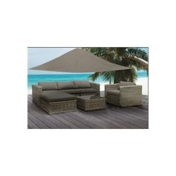 Sunfighters Waterdicht 3,5x4x4,5 Taupe -Buitenparasol Winkel 1000013761 0101