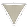 Shadow Comfort Driehoek 2x2x2m Sahara Sand 2 Shadow Comfort Driehoek 2x2x2m Sahara Sand -Buitenparasol Winkel 1000013770
