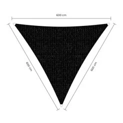 Sunfighters Driehoek 6 Meter Zwart -Buitenparasol Winkel 1000013777 0101