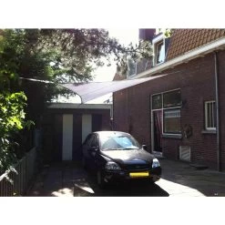 Sunfighters Driehoek 3,5x4x4,5 Ivoor -Buitenparasol Winkel 1000013791 0110