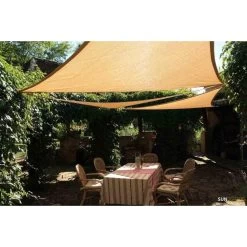 Sunfighters Schaduwdoek Driehoek 5x5x5m Zand -Buitenparasol Winkel 1000013817 0110