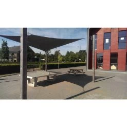 Sunfighters Vierkant 3,6 Meter Zwart -Buitenparasol Winkel 1000013818 0110