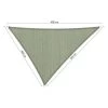 Shadow Comfort Driehoek 3x3,5x4m Moonstone Green -Buitenparasol Winkel 1000013822