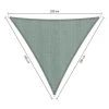Shadow Comfort Driehoek 2x2x2m Country Blue -Buitenparasol Winkel 1000013837