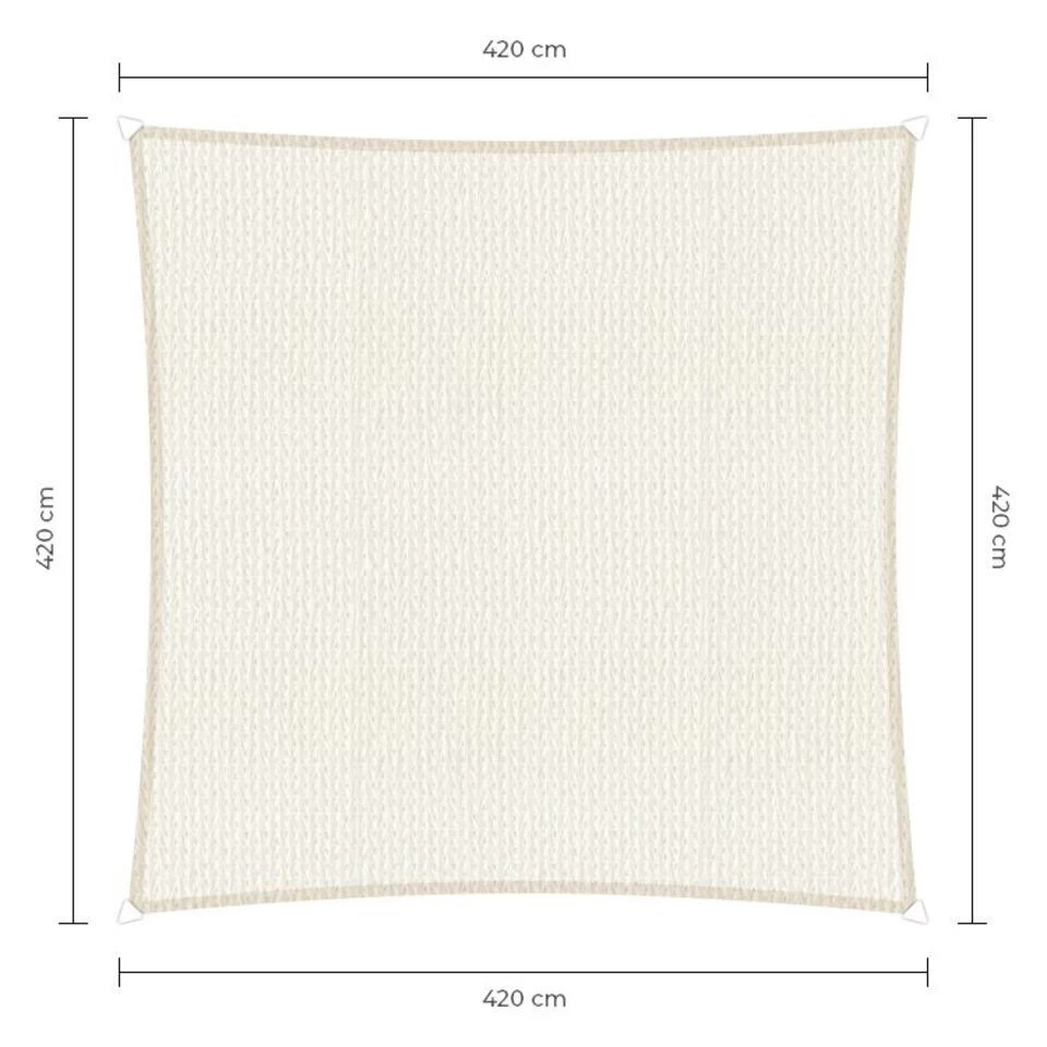 Sunfighters Vierkant 4.2 Meter Wit 4 Sunfighters Vierkant 4.2 Meter Wit - Afbeelding 2