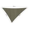 Shadow Comfort Driehoek 2,5x3x3,5m Desert Storm -Buitenparasol Winkel 1000013845