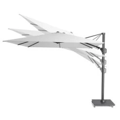 Platinum Challenger Premium T2 3x3 M - Faded Black Met Voet En Hoes -Buitenparasol Winkel 1000031720 0103
