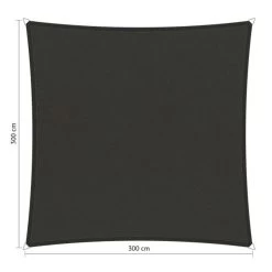 Shadow Comfort Waterafstotend, Vierkant 3x3m Warm Grey Metset