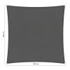 Shadow Comfort Waterafstotend Vierkant 5x5m Vintage Grey Metset -Buitenparasol Winkel 1000036109