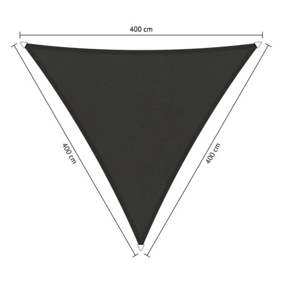 Shadow Comfort Waterafstotend, Driehoek 4x4x4,m Warm Grey Metset 3 Shadow Comfort Waterafstotend, Driehoek 4x4x4,m Warm Grey Metset