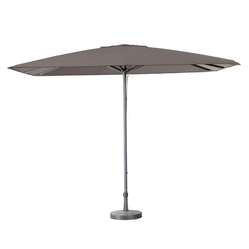 Madison - Parasol Profi-line - Vierkant 400x300 - Volant - Taupe 3 Madison - Parasol Profi-line - Vierkant 400x300 - Volant - Taupe