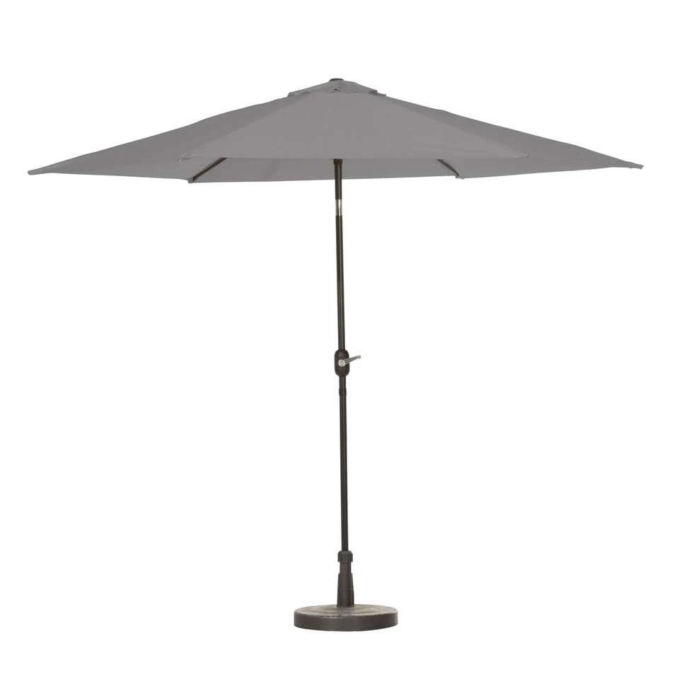 Madison - Parasol Tenerife Round Grey - 300cm - Grijs 4 Madison - Parasol Tenerife Round Grey - 300cm - Grijs - Afbeelding 2