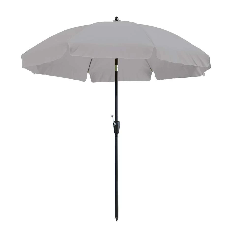 Madison - Parasol Lanzarote Round Grey - 250cm - Grijs 4 Madison - Parasol Lanzarote Round Grey - 250cm - Grijs - Afbeelding 2