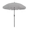Madison - Parasol Lanzarote Round Grey - 250cm - Grijs -Buitenparasol Winkel 1000036320