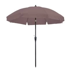 Madison - Parasol Lanzarote Round Taupe - 250cm - Bruin