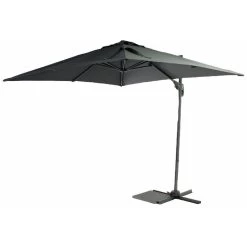 SenS-Line Honolulu Zweefparasol Vierkant - 250x250 Cm - Antraciet