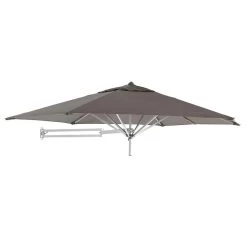 Easysol Muurparasol - Hexagonaal / Rond - 250 Cm Diameter - Taupe -Buitenparasol Winkel 1000045913 0102
